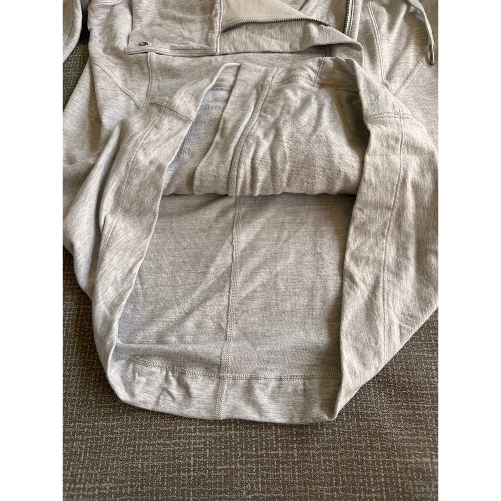 Lululemon Kanto Catch Me Jacket Heathered Grey Asymmetric Zip Size 6 W4AZ6S - Picture 6 of 13